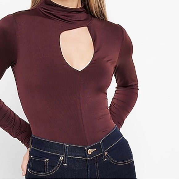 Express Tops - Express bodysuit dark purple small